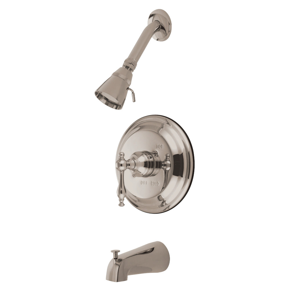 Kingston Brass KB2638NL Tub and Shower Faucet, Brushed Nickel