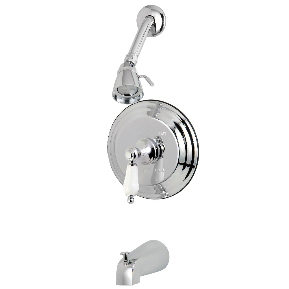 Kingston Brass KB3631PL Restoration Tub & Shower Faucet, Polished Chrome