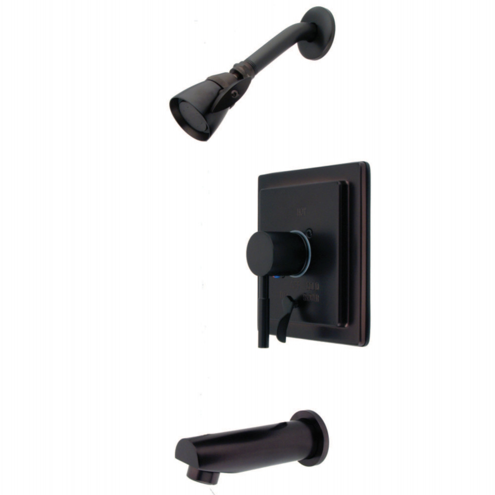Kingston Brass KB86550DL Concord Sungle-Handle Tub and Shower Faucet, Oil Rubbed Bronze