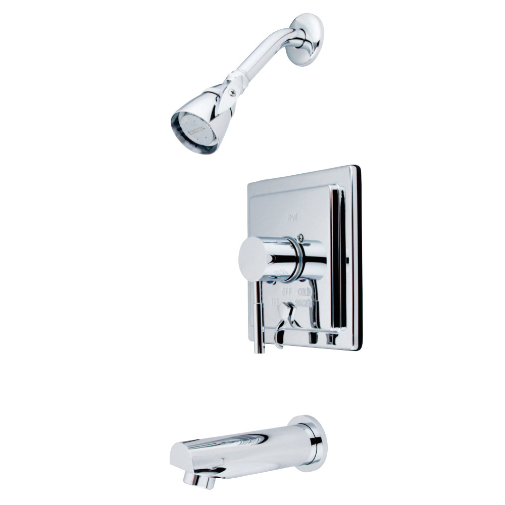 Kingston Brass KB86510DL Concord Sungle-Handle Tub and Shower Faucet, Polished Chrome