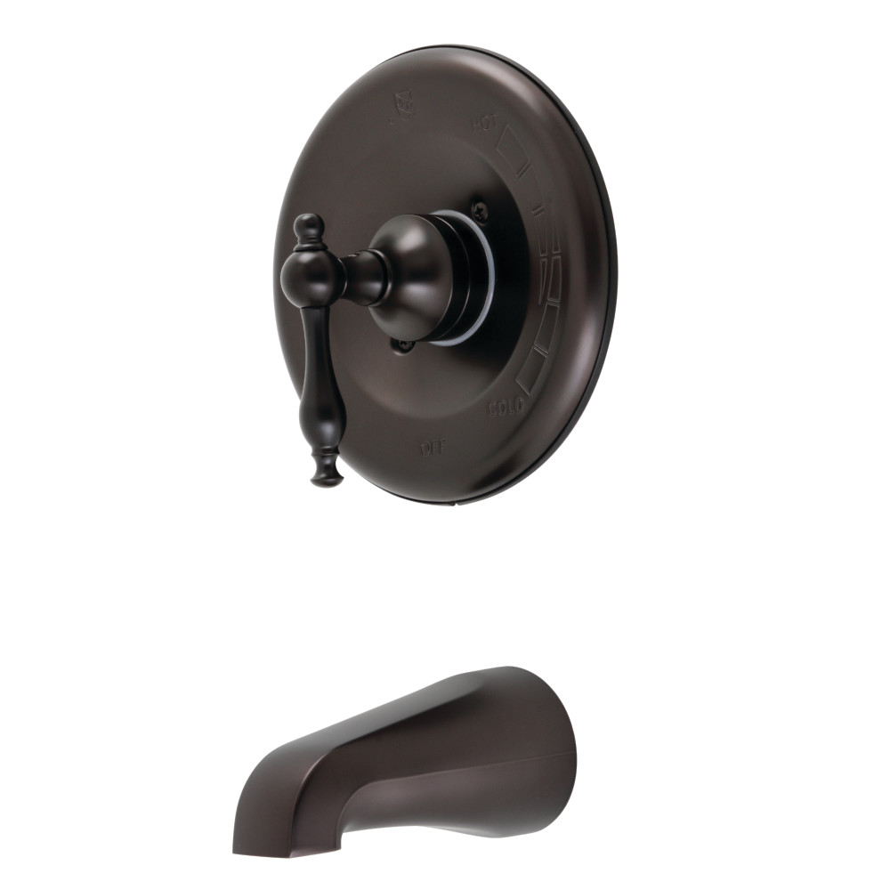 Kingston Brass KB635NLTO Tub and Shower Faucet, Oil Rubbed Bronze