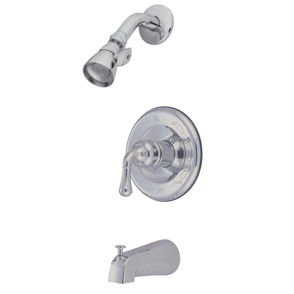 Kingston Brass KB1631 Magellan Single Lever Handle Operation Tub & Shower Faucet, Polished Chrome