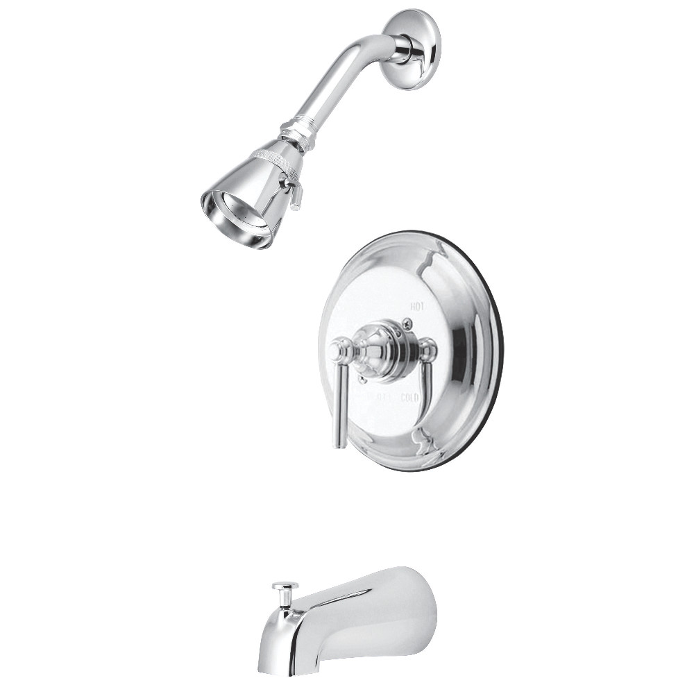 Kingston Brass KB2631ELT Tub and Shower Trim Only, Polished Chrome