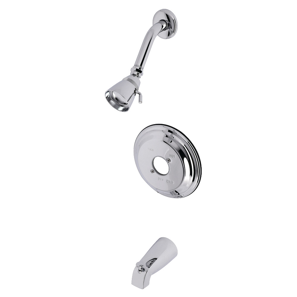 Kingston Brass KB3631TLH Tub and Shower Trim Only Without Handle, Polished Chrome