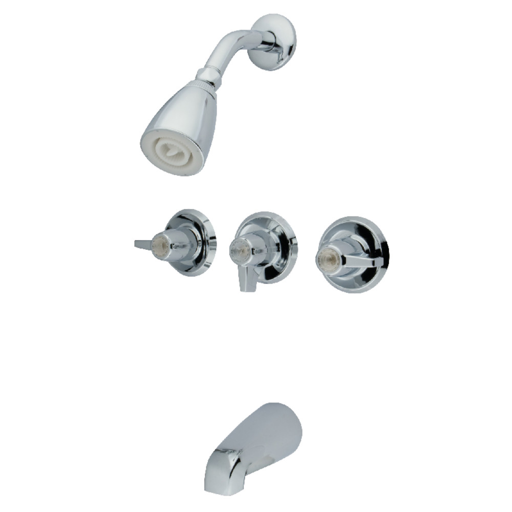 Kingston Brass KB130 Tub and Shower Faucet, Polished Chrome