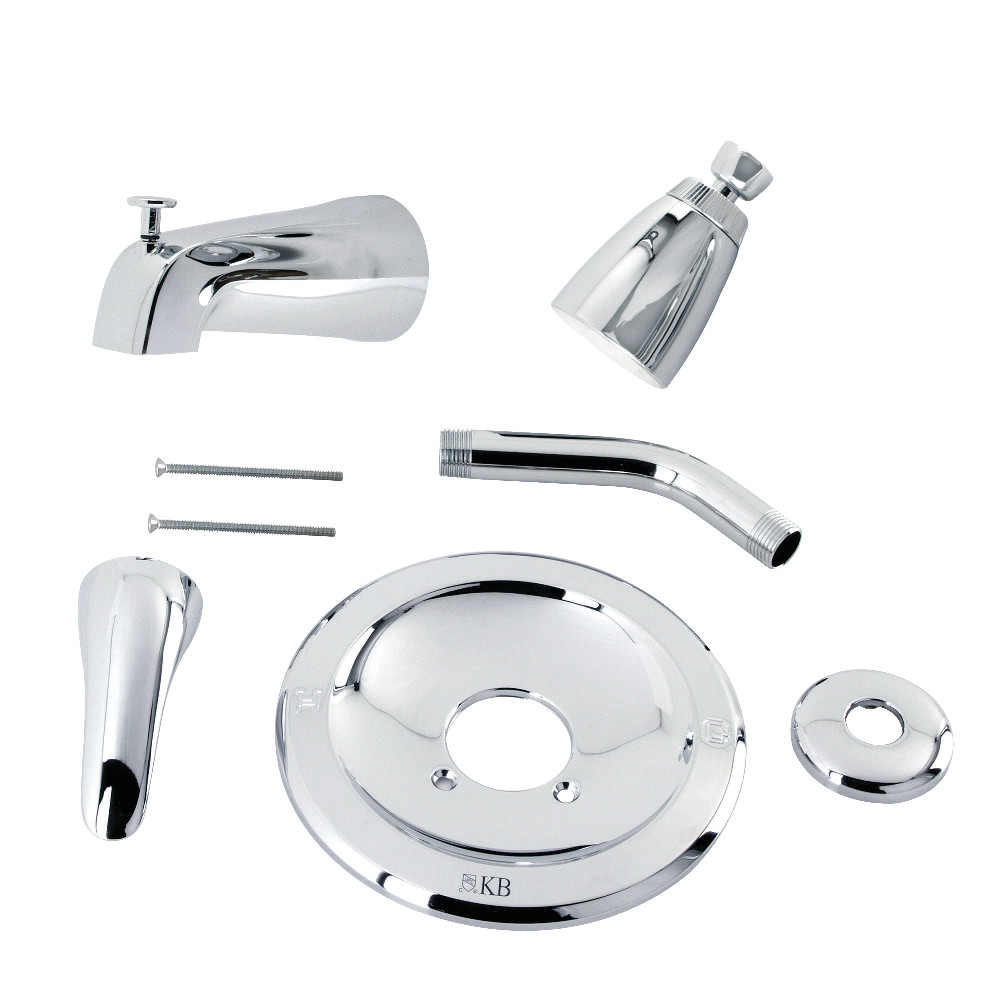 Kingston Brass KB531LT Tub and Shower Trim Only for KB531L, Polished Chrome