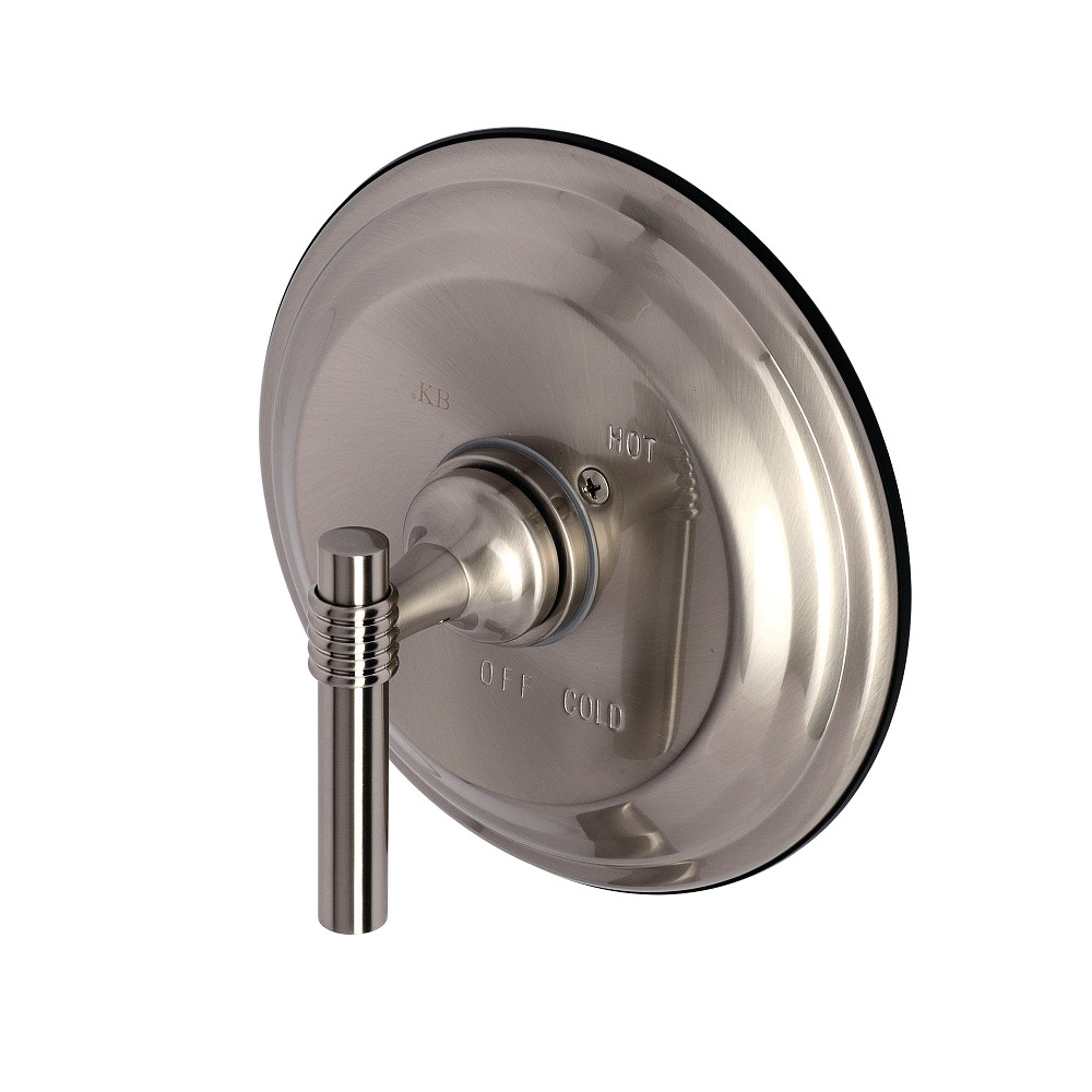 Kingston Brass KB2638MLLST Pressure Balance Valve Trim Only Without Shower and Tub Spout, Brushed Nickel
