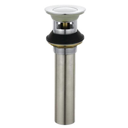 Kingston Brass KB6001 Complement Push-Up Drain with Overflow, Polished Chrome