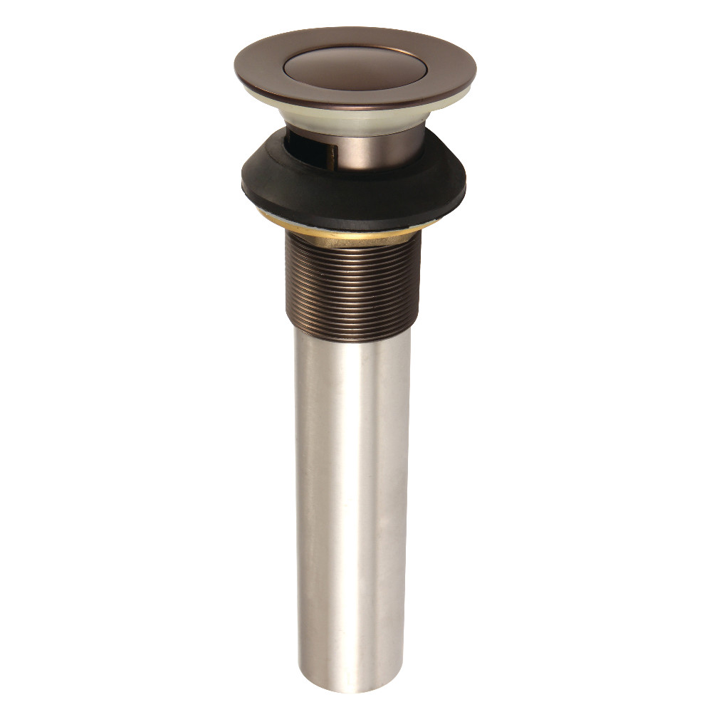 Kingston Brass KB6005 Complement Push-Up Drain with Overflow, Oil Rubbed Bronze