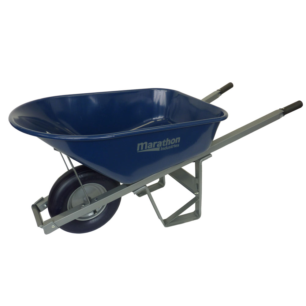 Wheelbarrow with Ribbed Flat Free Tire, Ultimate Contractor