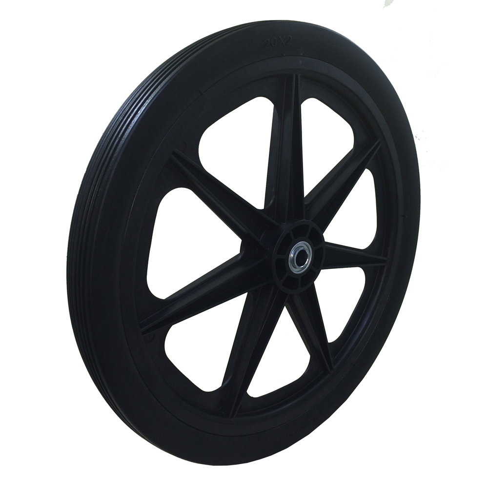 Flat Free Cart Tire for Lawn, Garden, Marina, 20x2.0"