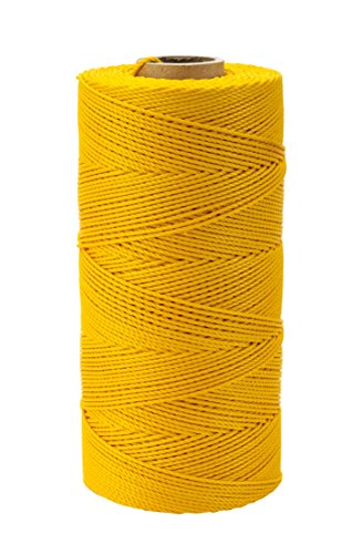 Nylon Mason Twine, 1 lb. Braided, 18 x 1000 ft., Glo Yellow 