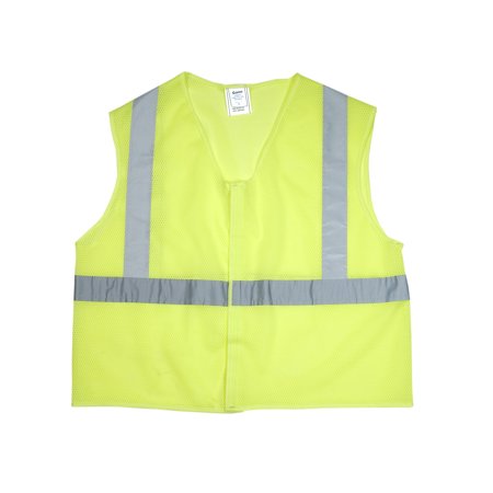 ANSI Class 2 Non Durable Flame Retardant Vest, Mesh, Lime -3XLarge