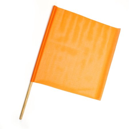 Heavy-Duty Mesh Safety Traffic Warning Flag, 12 in. x 12 in. x 24 in. 