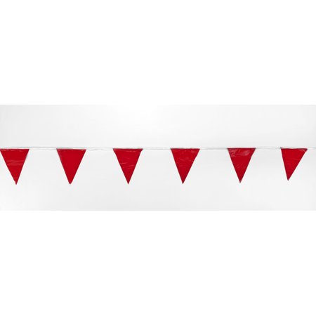 Pennant Banner Flags, 60 ft., Red 