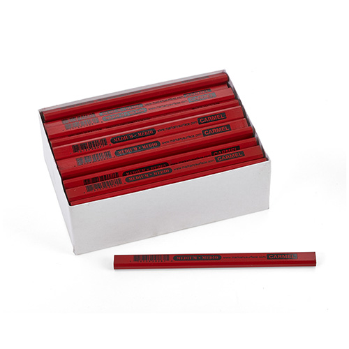 Red Carpenter Pencils, 72 pencils per box (6 sleeves of 12ea)