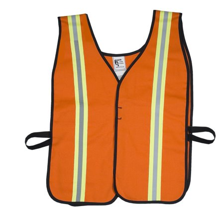 High Visibility Cotton ASTM 1506 Flame Retardant Welders Safety Vest with Hook and Loop Closure, 2X-Large, Orange