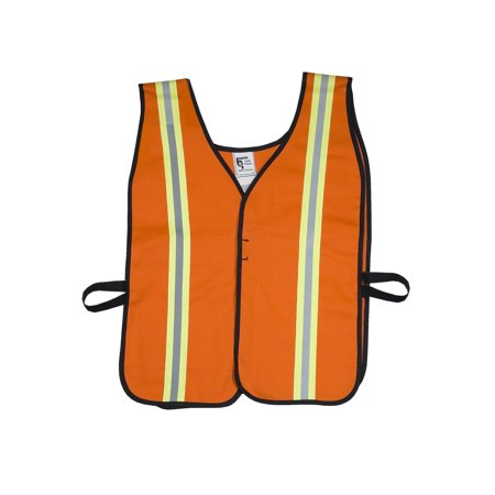 High Visibility Cotton ASTM 1506 Flame Retardant Welders Safety Vest with Hook and Loop Closure, 3X-Large, Orange