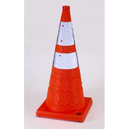 Nylon Collapsible Traffic Cone, 28" Height, Orange -1PK