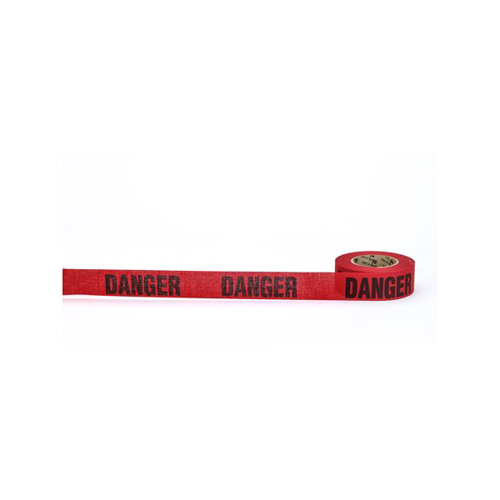 Repulpable Tape, "Danger", Red, 2" X 45 YDS 