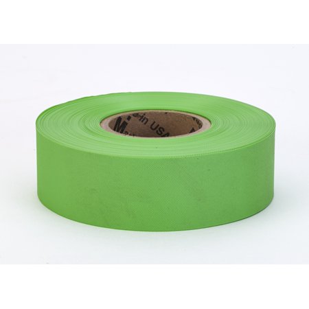 PVC TUNDRA Flagging Tape, 5 mil, 1-3/16" x 50 yd., Glo Lime 