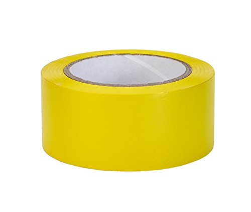 PVC Vinyl Aisle Marking Tape, 6 mil, 2" x 36 yd., Yellow 