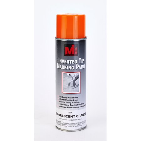 Inverted Tip Spray Paint, #657 Flo Orange, 20 Oz.12/cs