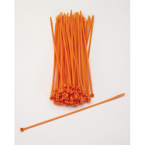 Multi-Purpose Locking Ties, 11 in., Neon Orange 