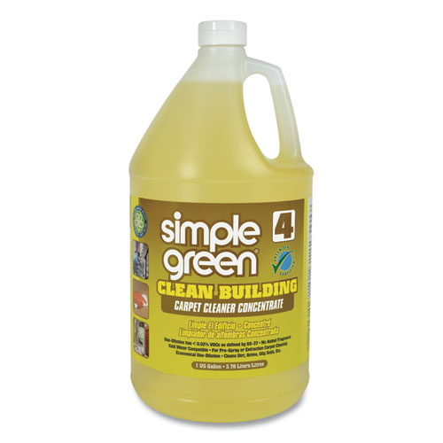 Simple Green Clean Building Carpet Cleaner Concentrate - Concentrate Liquid - 128 fl oz (4 quart) - 1 Each - Sand