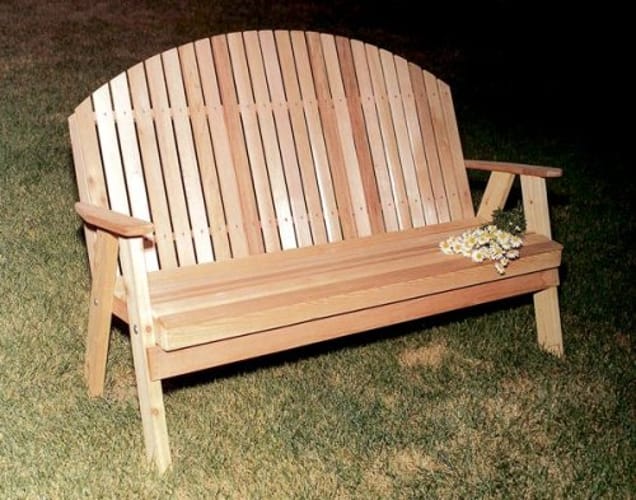 6' Blue Mountain Fanback Bench