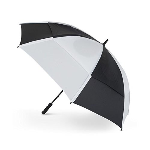 WINDBRELLA 62-inch Golf Umbrella - Black & White